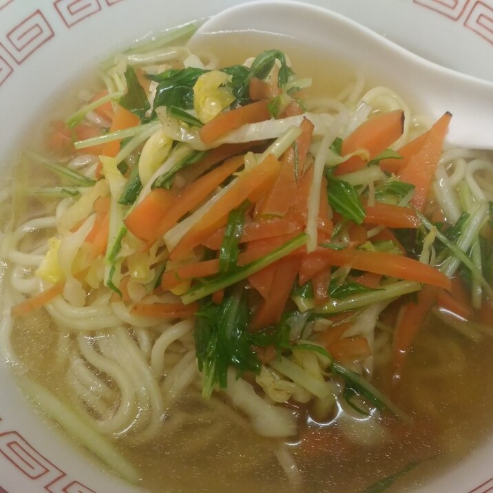 豚の茹で汁でシンプル醤油ラーメン